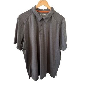 5.11 Tactical Polo Shirt Men's XL Gray Moisture Wicking Pocket Short Sleeve